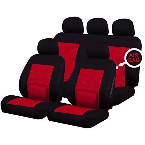 Red full set front - set, rear