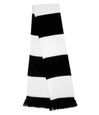 Fulham Colour - Black & White Retro Football Club Scarf