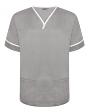 Unisex Mens Womens Nurses Scrub Top Medical Healthcare Tunic Top - NSTT