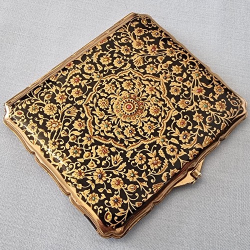 Vintage brass and enamel - ,