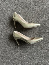 Gold Shoes Women Size 3.5 Marks and Spencer Collection Unworn New