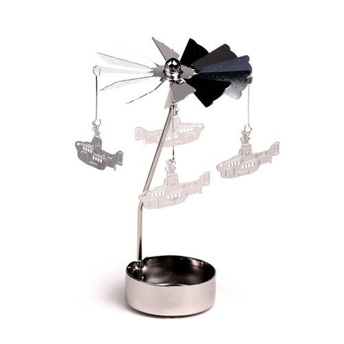 Tea light candle holder - light, metal