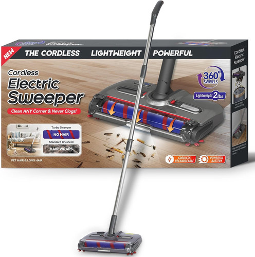 Swivel cordless sweeper - cordless, sweeper,floor