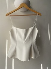 Zara White Cami Top Size S