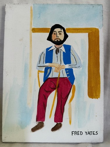 Fred yates painting oil - yates,
