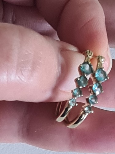 9ct gold blue natural - gold,
