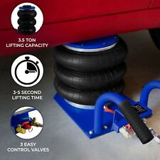 Triple Air Bag Pneumatic Jack Trolley 3.5 Ton 7700 lbs Cap 40cm Car Lift Height
