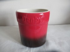 DENBY ~  RED ~ UTENSIL JAR