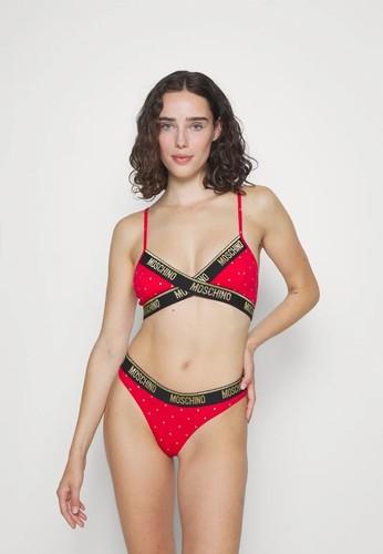 Moschino lingerie set red bra - set,