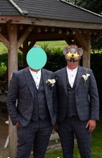 Next Grey And Navy Checked