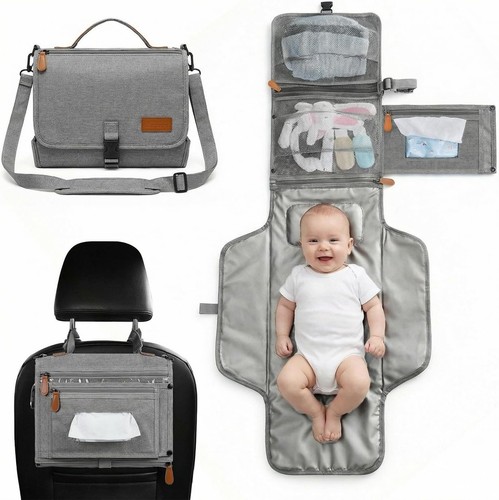 Portable diaper changing - pad,