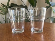 Two thick small glasses - two,