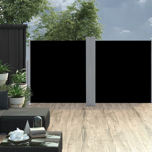 Side awning black polyester - side,