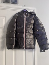 Girls Aged 8 Puffer Coat From Next with Hood Good Used Condition
