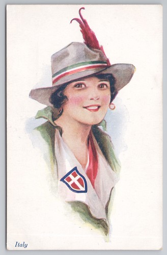 Patriotic italy glamour woman - glamour,