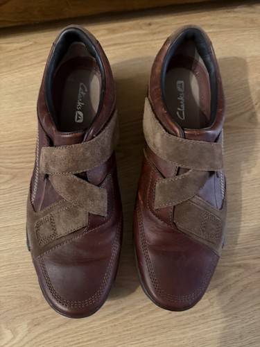 Clarks men brown - brown, leather