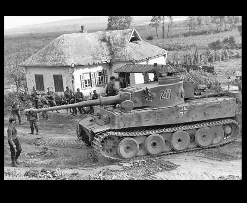 1943 german troops tiger tank - german,