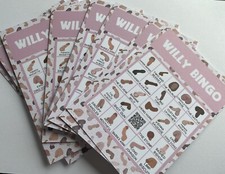 10 Willy Bingo Cards Perfect For Hen Parties Or Birthdays - 3 for 2 on all games