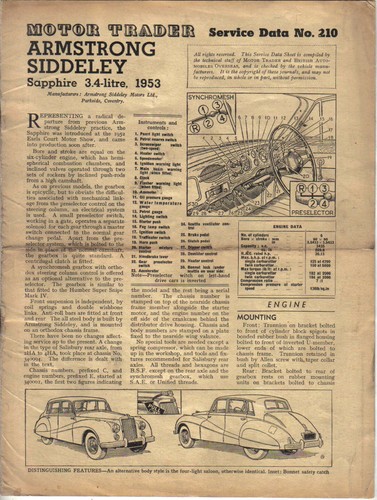 Armstrong siddeley sapphire - siddeley,