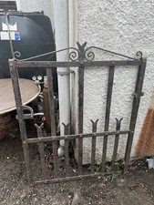 Fantastic Antique early Victorian wrought iron blacksmith made gate 131 X 105 Cm
