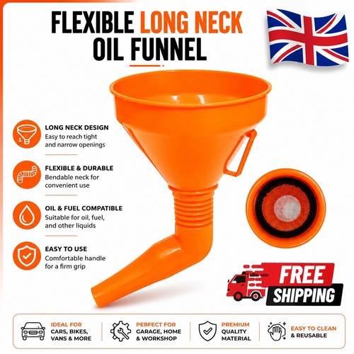 Universal flexible fuel funnel - flexible,