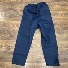 British Military VGC Surplus RAF Blue Waterproof Over Trousers Foul Weather 30”A