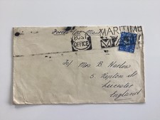 Kgv1 envelope maritime mail - envelope,
