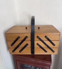 Vintage large wooden accordion