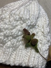 Needle felt  Acorn Leaf Pin