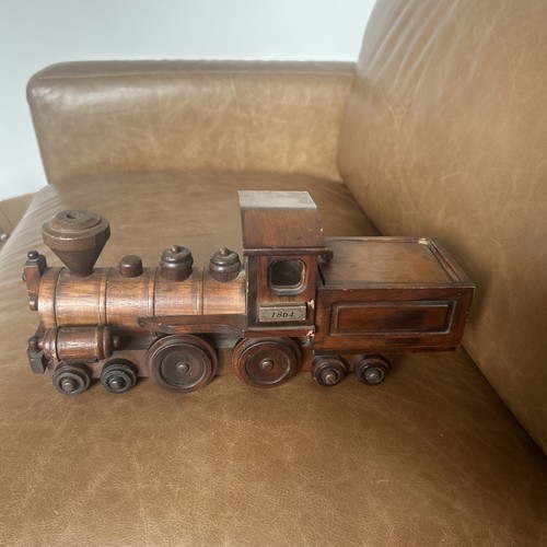Vintage wooden steam train - wooden,
