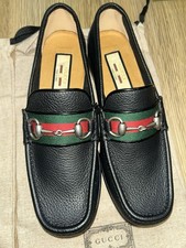 Gucci Black Horsebit Web