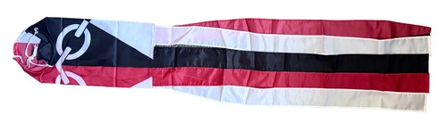 Black country windsock - black,