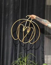 2Clothes Hangers Quilt artifact heart-shaped spiral drying