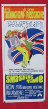 SMASHING TIME ORIGINAL 1967 DAYBILL CINEMA FILM POSTER Rita Tushingham 60's COOL