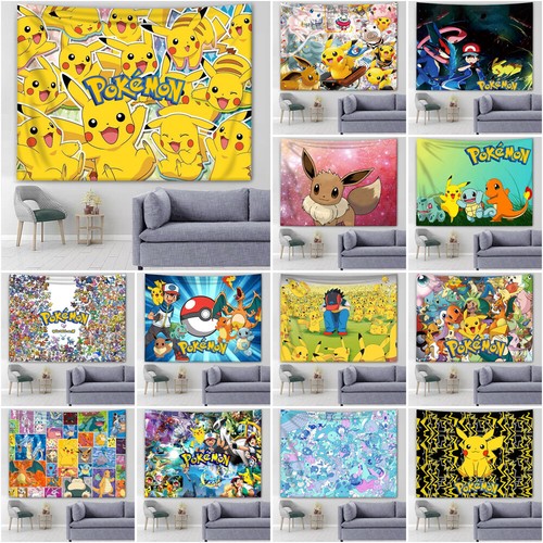 Large p0kemon tapestry - tapestry, p1kachu