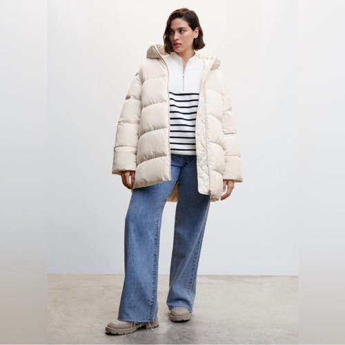 Mango cream color hood quilted - cream,