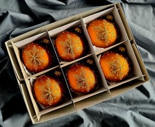 Hand Painted Glass Baubles set