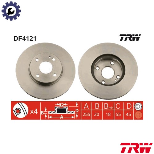 Brake disc df4121 for - brake,