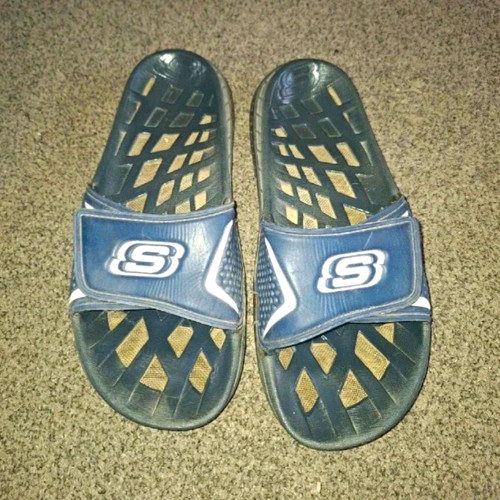 Skechers blue black - blue/black, sliders