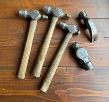 Job Lot Of Old / Vintage Hammers - Cross, Ball Pein Hammers & Claw Hammer