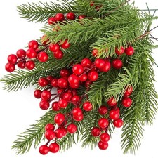 10pcs Artificial Pine Holly