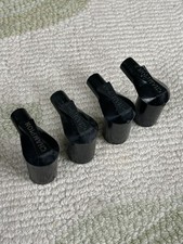 Set Of 4 Vintage Motorcycle Car Champion WCX 600 Spark Plug Caps Mini Riley MG