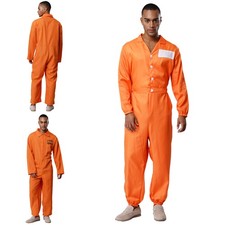 Mens Prison Jailhouse Jumpsuit