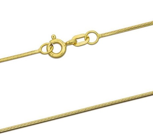 9ct yellow gold snake chain - 9ct,