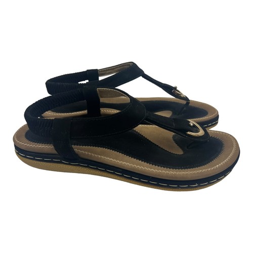 Socofy suede sandals - suede, 7.5