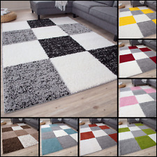 SHAGGY RUGS AND RUNNERS SOFT PILE NON-SHEDDING GEOMETRIC DESIGN
