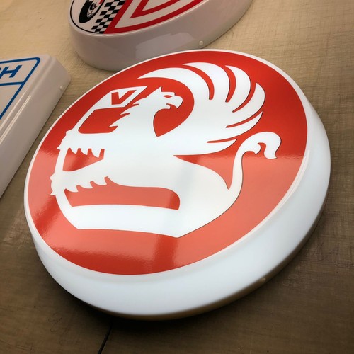 Vauxhall illuminated wall sign - vauxhall,