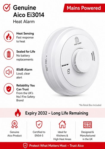 Aico ei3014 heat alarm mains - aico,