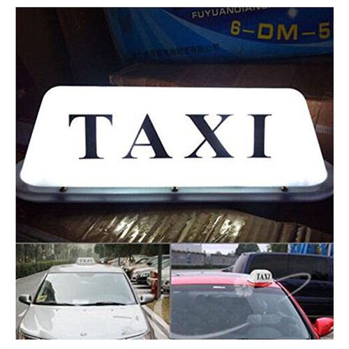 12v taxi cab - sign, top