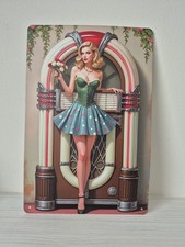 VINTAGE 2D JUKEBOX METAL WALL